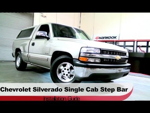 Spyder Auto Installation: 1999-2013 Chevrolet Silverado/GMC Sierra Single Cab Step Bars