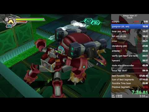 Mega Man X7 any% in 59:12