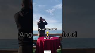 Look at the clouds it’s really Angel 😱😱#shorts