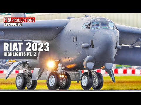 RIAT 2023 HIGHLIGHTS 2/3: B-52, A400, Mi-171, GripenE, CH-53, F-18...