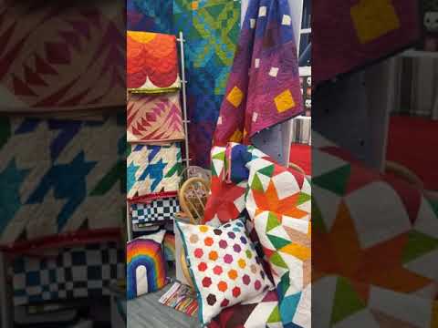 Tour the Moda Fabrics booth at Houston Quilt Market 2023