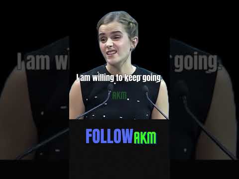 Emma Watson :"I Am Willing To Be My Biggest" | Emma Watson Motivational Speech .