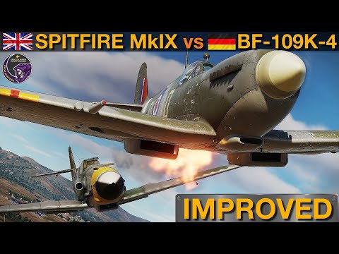 MUCH IMPROVED Spitfire MkIX vs BF-109K-4: Dogfight | DCS WORLD