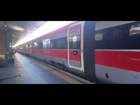 Arrivo di un Frecciarossa 1000 a Roma Termini