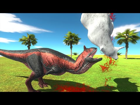 Carnotaurus vs Modern Mammals - Animal Revolt Battle Simulator