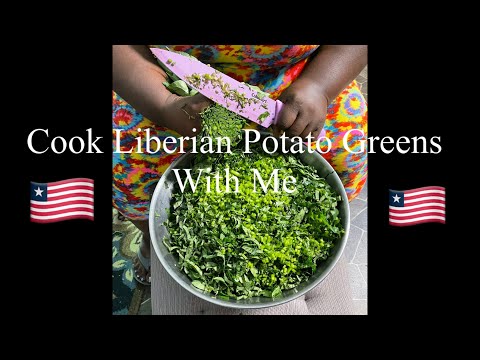 How To Cook Potato Greens🇱🇷 Liberian Food ( Liberia 2021)