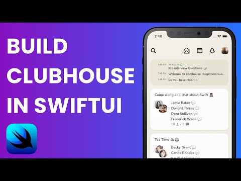 Build Clubhouse in SwiftUI 2.0 and Dark Mode (SwiftUI Tutorial, SwiftUI 2.0,  Clubhouse App Clone) thumbnail