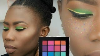 NYX Ultimate Eyeshadow Palette Brights Review Demo | oogschaduw aanbrengen stap voor stap