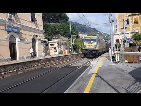 TCS 54024 SP Marittima - Melzo Scalo, E.494.239 + E.189.937 in transito a Bogliasco