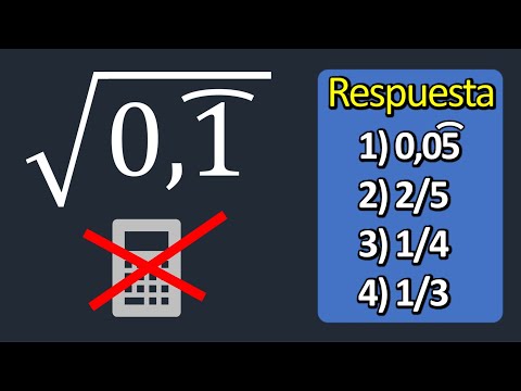valor de la raíz cuadrada √0,111111…