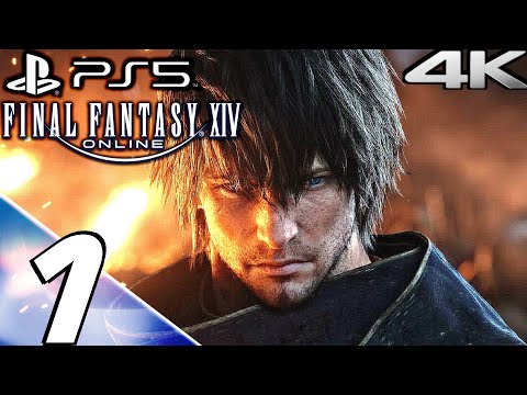 FINAL FANTASY XIV PS5 Gameplay Walkthrough Part 1 - Prologue (A Realm Reborn) 4K 60FPS