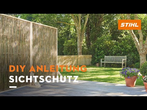 Mobilen Sichtschutz für Garten oder Balkon bauen | DIY Anleitung