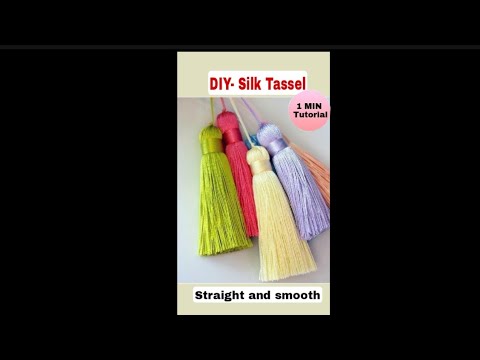 DIY- Silk Tassel  | How To Make Straight Tassel | Art and Crafts Tips#1 #Shorts @ArtisticSoulCrafts