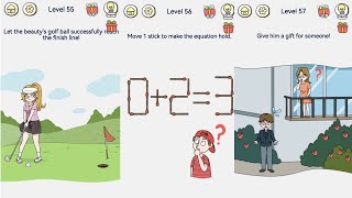 Brain Out 2 - Level 55, 56, 57 Gameplay Solution