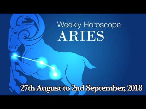 Aries Horoscope - Aries Weekly Horoscope From 27th August 2018