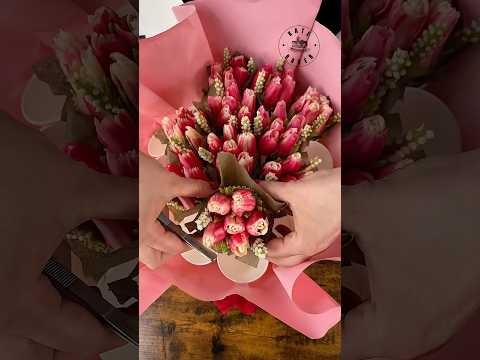 19 CUPCAKE bouquet assembly 🌷 #cakeart #buttercream #cupcakebouquet  #trending #cakeartist #cupcake