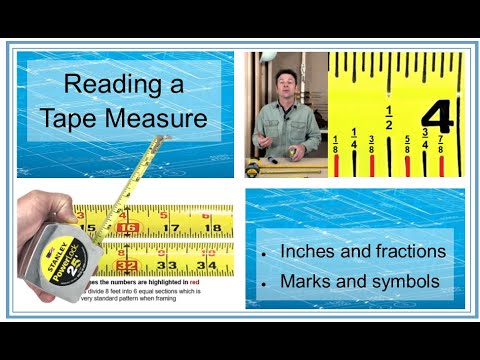 Learn how to Read a Tape Measure - Fraction - Measuring and Marking Lesson Series -