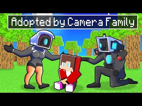 MAIZEN Adopted by CAMERA FAMILY in Minecraft! - Parody Story(JJ and Mikey TV)