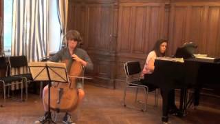 Daniel Thorell plays J. Brahms: Cellosonata no 2 in F-major, mvt III
