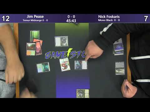Jim Pease (Temur Midrange) vs Nick Foskaris (Mono Black) - Friday Night Standard 11/08/19