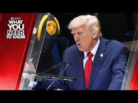 Trump Addresses UN General Assembly Amid Middle East Tensions. What You Need to Know - September 22