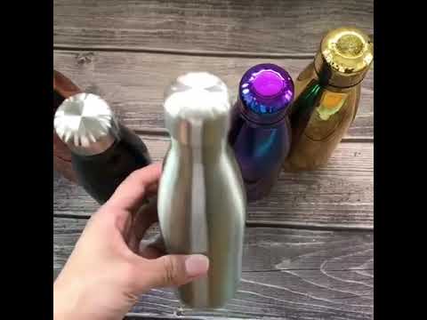 Double-Wall Insulated Vacuum Flask Stainless Steel Water Bottle