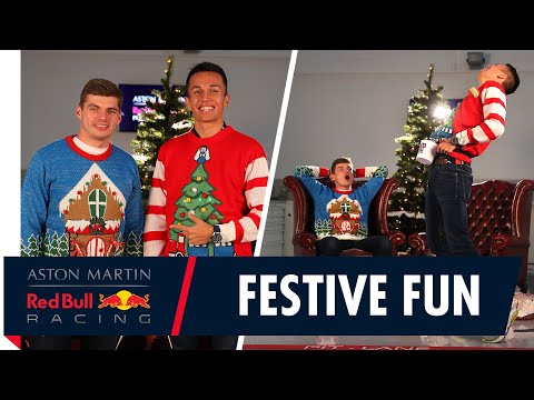 Festive Fun | Max Verstappen and Alex Albon Share Gifts And Jokes