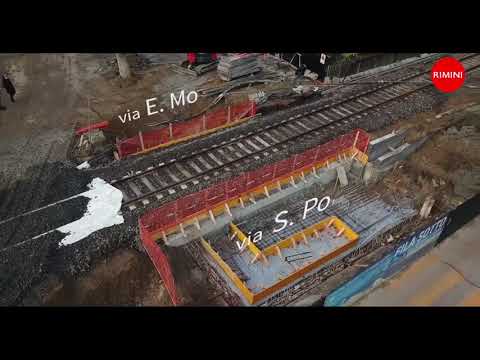 Rimini - Cantiere sottopassi ferroviari Viserba (19.01.21)