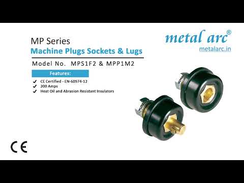 Brass cable plugs and sockets mpp1m2 200 amps, for welding m...