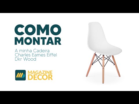 Montagem Cadeira Charles Eames Eiffel DKR Wood - Magazine Decor