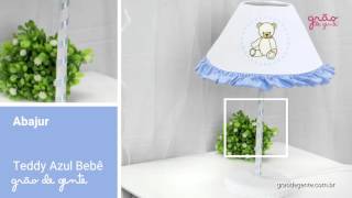 Abajur Teddy Azul | Ref: 50360