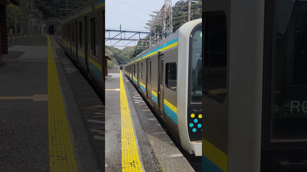 4月18日をもって廃止された鵜原駅1番線発射シーン