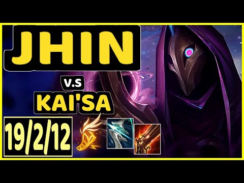 YUUKI60 (JHIN) vs KAI'SA - 19/2/12 KDA BOTTOM ADC GAMEPLAY - EUW Ranked DIAMOND