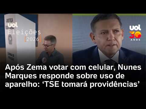 Após Zema votar com celular, Nunes Marques responde sobre uso de aparelho: ‘TSE tomará providências’