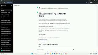 docker pip install use cache