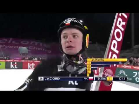 Świetny Skok Jan Ziobro 134,5m  WYGRYWA Kwalifikacje Pyeongchang 2017