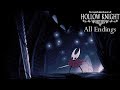 Hollow Knight All Endings Including Godmaster DLC Endings