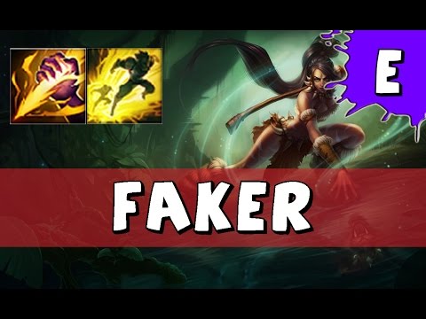 SKT T1 Faker as Nidalee vs Elise JUNGLE - S6 Challenger SoloQ - League of Legends