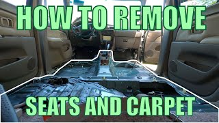How To Remove Seats, Carpet, Center Console - 3rd Gen Toyota 4runner 1996-2002