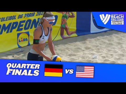 Ittlinger/Schneider vs. Quiggle/Schermerhorn - Quarter Final Highlights Espinho 2022 #BeachProTour