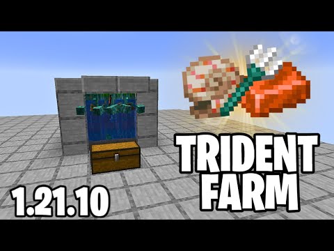 DROWNED Farm 1.21.10! Tutorial Java per Minecraft