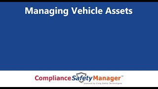 A video showing how Compliance Safety Manager works.