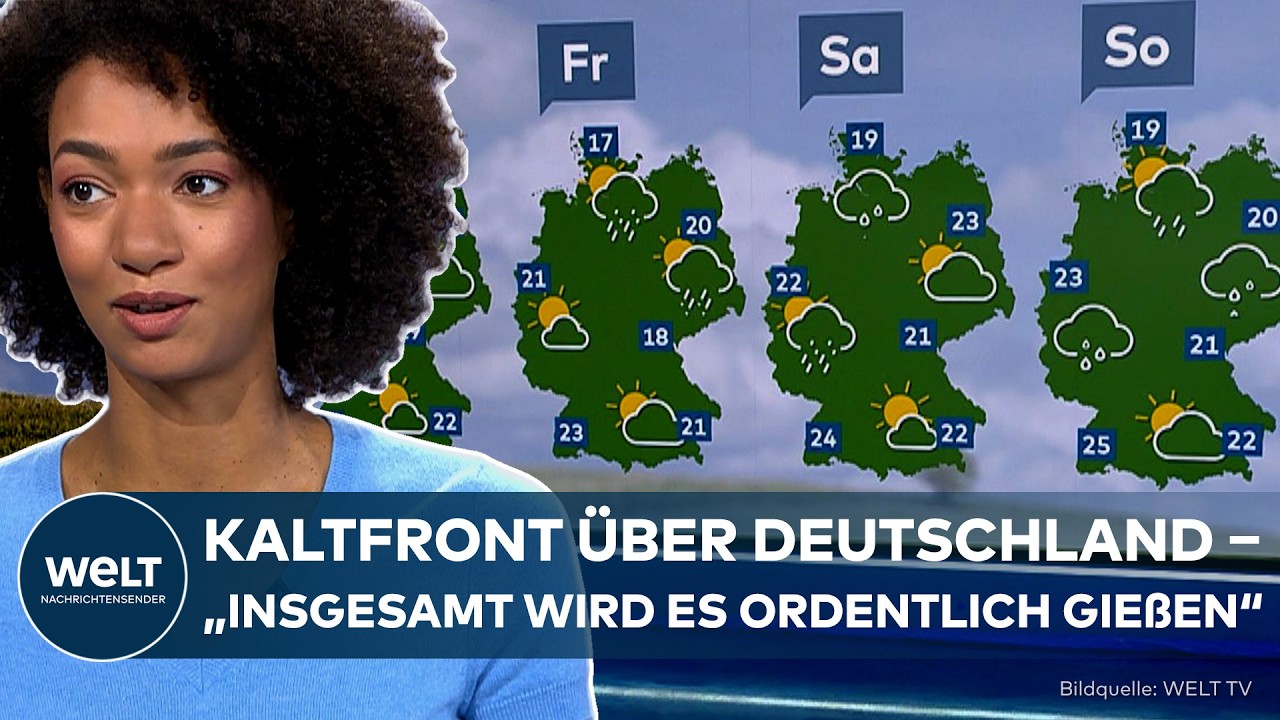 WETTER: Kaltfront bringt den Wetterumschwung! Regen und Gewitter ziehen über Deutschland