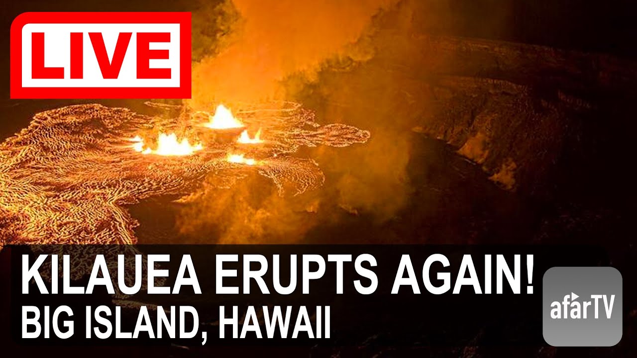 Live webcam view of Kīlauea Night Lava Lake Cam