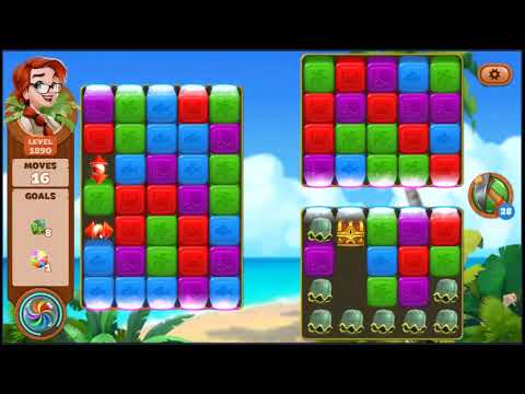 Lost Island Blast Adventure Level 1890 - NO BOOSTERS 🏝️ | SKILLGAMING ✔️