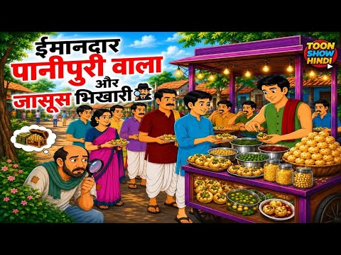Imandar Panipuri Wala Jasus Bhikhari Hindi Kahaniya ToonShow Hindi