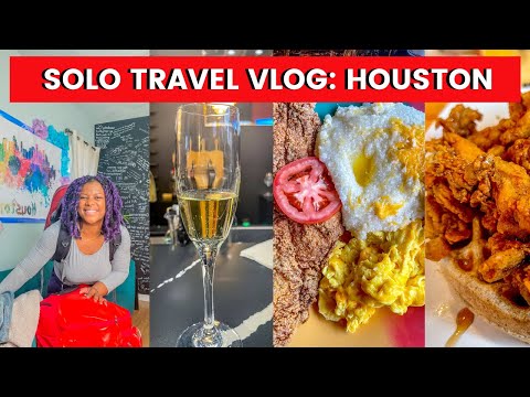 Houston solo travel vlog 🇺🇸 | wine tasting, rodeo, buffalo soldiers museum, catfish and grits
