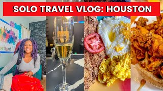 Houston solo travel vlog 🇺🇸 | wine tasting, rodeo, buffalo soldiers museum, catfish and grits