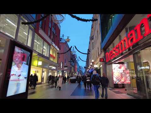 Drottninggatan stockholm sweden 4k