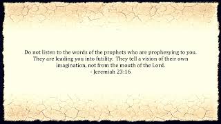 False Prophets - Bible Verses